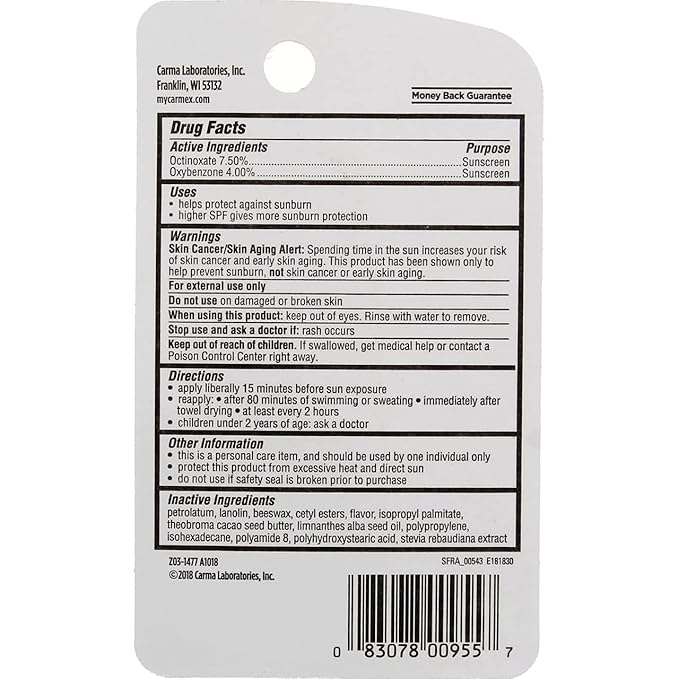 Carmex Click-Stick Moisturizing Lip Balm SPF 15 Cherry 0.15 oz (Pack of 2)-VivaGrace Women
