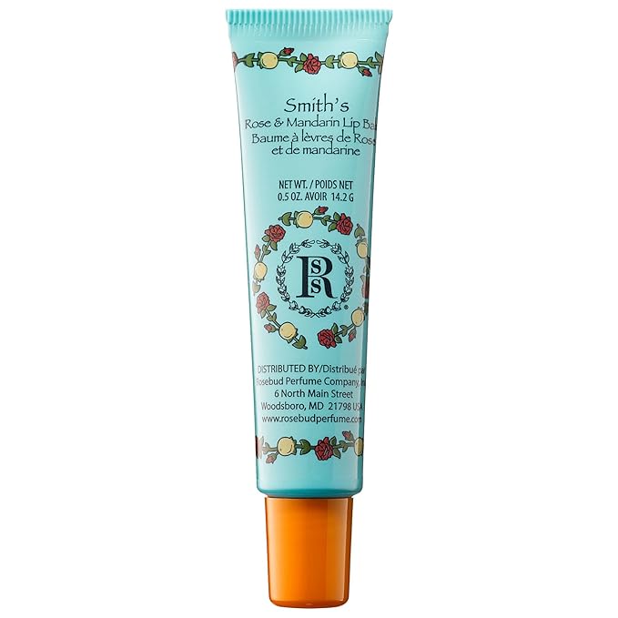 Rosebud Perfume Co. 1678663 Mandarin and Rose Lip Balm Tube 0.5 oz-VivaGrace Women