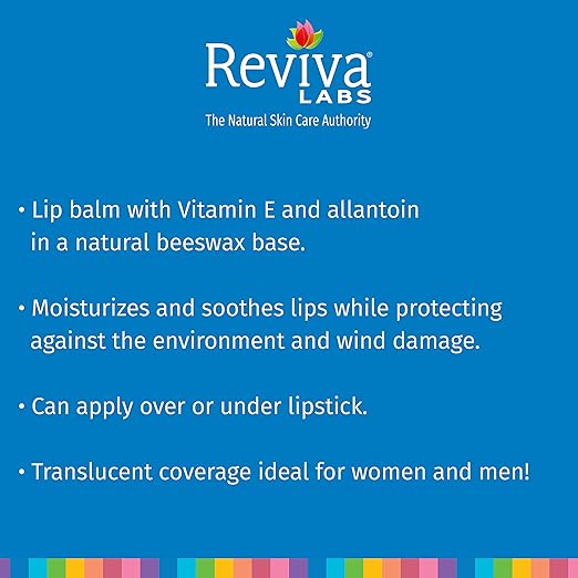 Reviva Labs Vitamin E Stick Balm - Soothing Moisturizer for All Skin Types, Dry Skin Relief, 1/8 oz (3 Pack)-VivaGrace Women