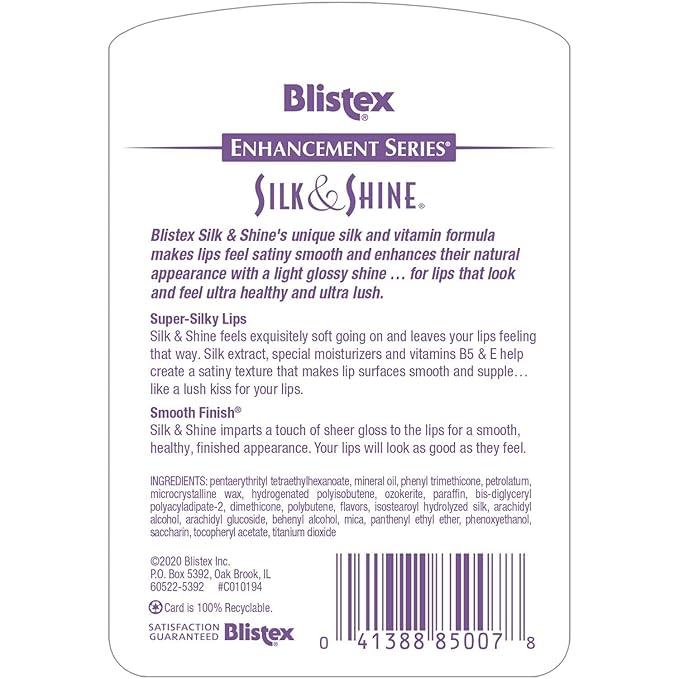 Blistex Silk & Shine Lip Moisturizer 0.13 oz Pack of 4-VivaGrace Women