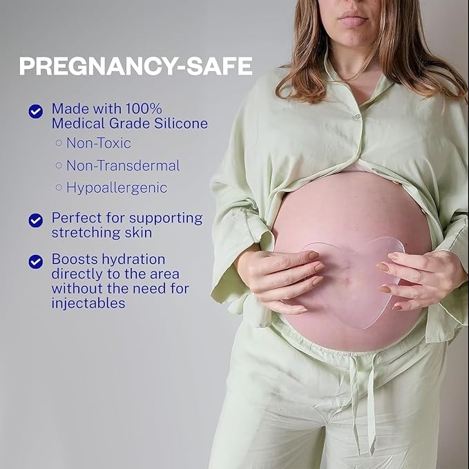 Wrinkles Schminkles Chest Wrinkle Patch & Cleanser Starter Pack - Set of Reusable Chest Silicone Wrinkle Patch + Patch Cleanser (2 oz) Maximise Uses - Smooth & Prevent Chest & Décolletage Wrinkles-VivaGrace Women