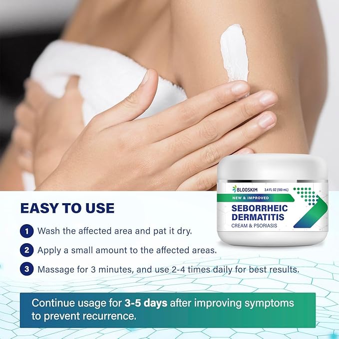 Seborrheic Dermatitis Face Cream – Face, Scalp & Body Moisturizing Treatment for Flaky, Itchy Skin – Daily Lotion for Psoriasis and Dermatitis Relief - Men and Women - 3.4 Fl Oz-VivaGrace Women