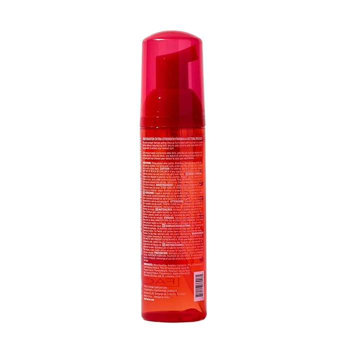 Style Factor EDGE BOOSTER Extra Strength Setting Mousse – Frizz Control, Extra Volume, and Conditioning – 2.5oz Ruby Mousse for Curly Hair-VivaGrace Women