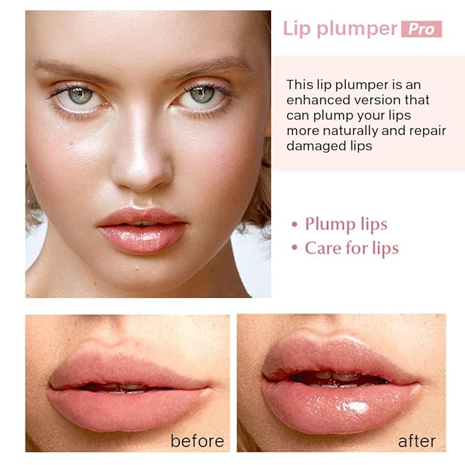 4Pcs Lip Plumper Set,Lip Plumper,Natural Lip Plumper kit,Day and Night Lip Plumper-VivaGrace Women