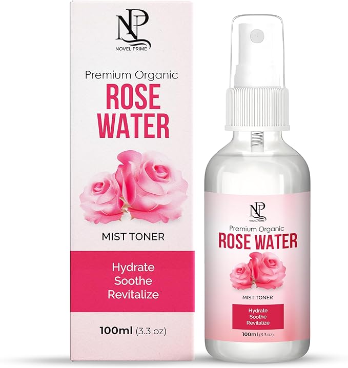 Rose Water 100ml, Refreshing Facial Mist for All Glowing Skin and Hair Types (Pack of 1)-VivaGrace Women