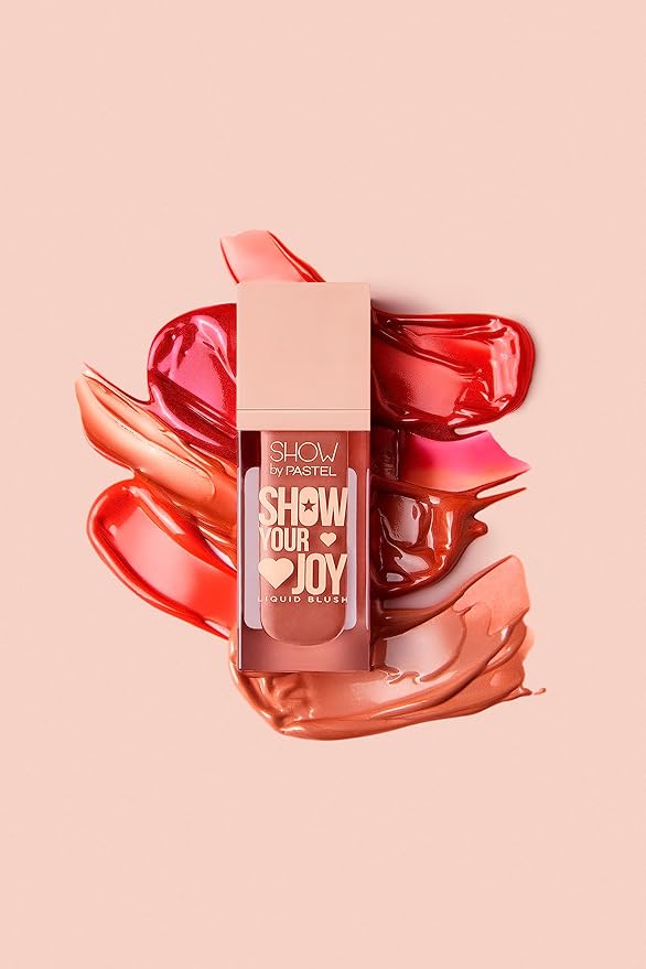 Show Your Joy Liquid Blush 53 | Peach | Dewy Finish | Natural Looking | Clean Beauty | Moisturize The Skin Up to 24 Hours | Cruelty-Free | Natural and Fresh Looking | 0.141 fl.oz.-VivaGrace Women