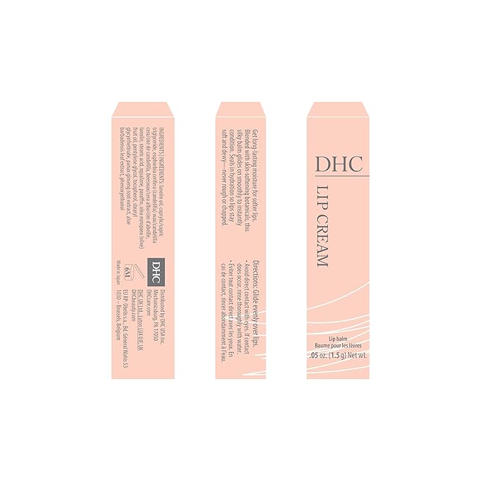 DHC Lip Cream 3 pack, Ultra-Moisturizing, Soothing, Hydrating, Dry, Chapped Lips, Protecting, Fragrance and Colorant Free, 0.05 oz. Net wt.-VivaGrace Women