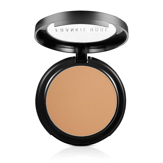 Frankie Rose Cosmetics Powder Foundation – Full Coverage Face Powder For Pores & Imperfections, Evens Out Skin Tone & Shine-Control | 58 Grams (Olive)-VivaGrace Women