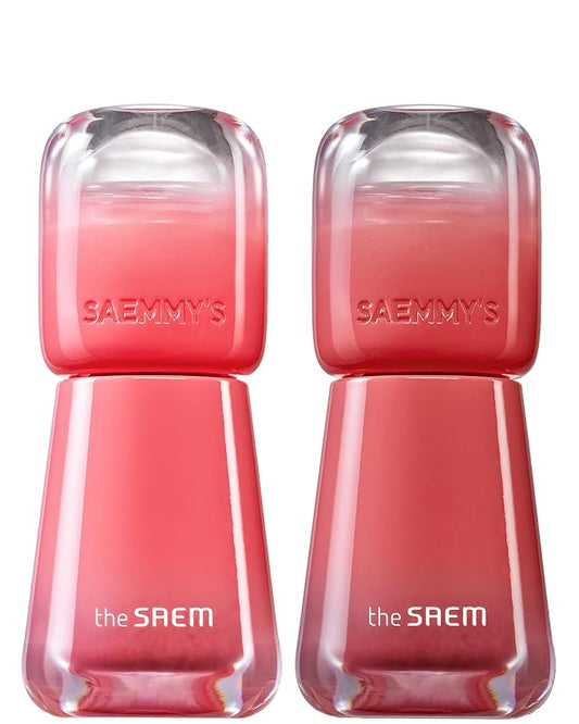 THESAEM Saemmy's Ade Shot Tint (02, 05) - Korean Lip Titnt, Water Gel Lip Stain with Plump Glowy Moisturizing Finish, Buildable Radiant Gloss, Long-Lasting Comfort, 0.1 fl.oz.-VivaGrace Women