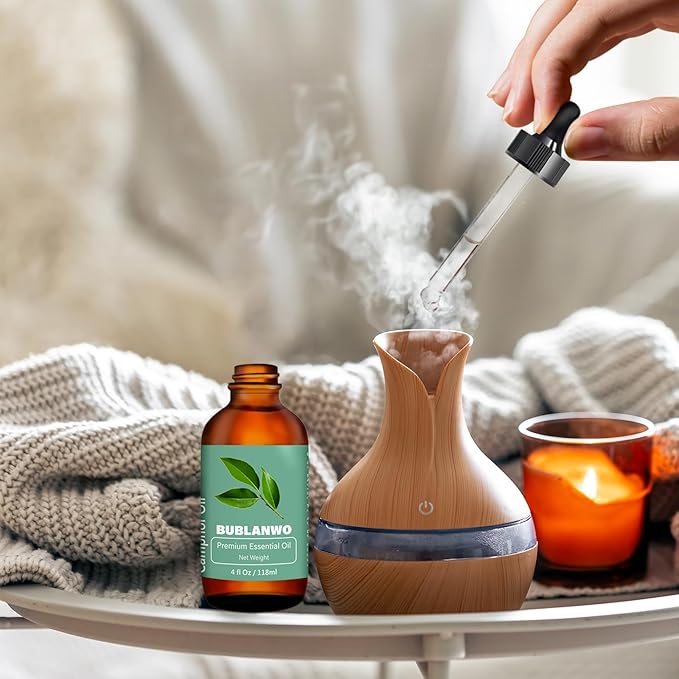 Organic Camphor Essential Oil for Damaged Hair Water Toner Spray for Face Skin Care Soaps Skin Hydration Bath Facial Mist Toner 118 ml-VivaGrace Women