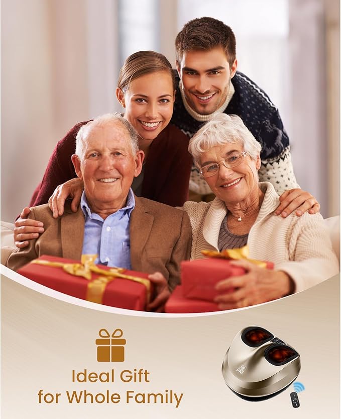 BOB AND BRAD Foot Massager Machine with Heat and Remote, Fits up to Men Size 14, Electric Shiatsu Deep Kneading Foot Massager, Relieve for Plantar Fasciitis and Neuropathy Pain-VivaGrace Women