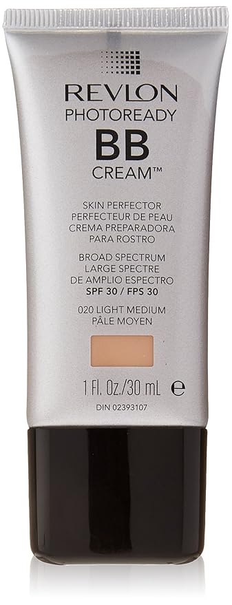 Revlon BB Cream, PhotoReady Face Makeup for All Skin Types, SPF 30, Light- Medium Coverage, Moisturizing & Hydrating Formula, 020 Light Medium, 1 Fl Oz-VivaGrace Women
