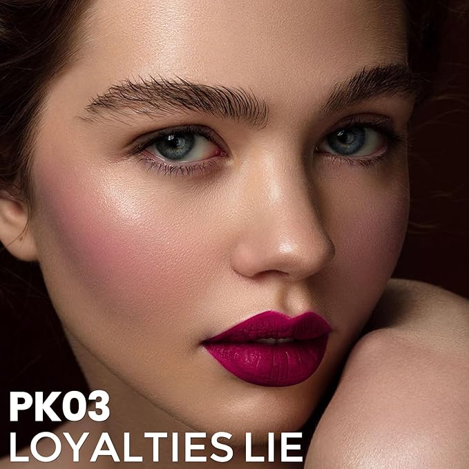 FOCALLURE Silky Cream Liquid Blush,Leaving a Matte Dewy Makeup Look,Easy to Apply and Create a Natural Flush,Long Lasting and Lightweight Cheek Blush Face Makeup,LOYALTIES LIE-VivaGrace Women