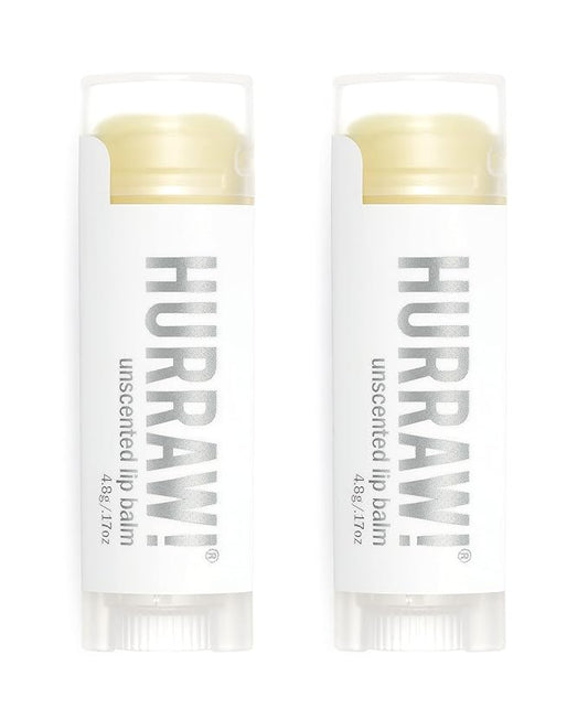 Hurraw! Unscented Lip Balm, 2 Pack: Organic, Certified Vegan, Cruelty and Gluten Free. Non-GMO, 100% Natural Ingredients. Bee, Shea, Soy and Palm Free. Made in USA-VivaGrace Women