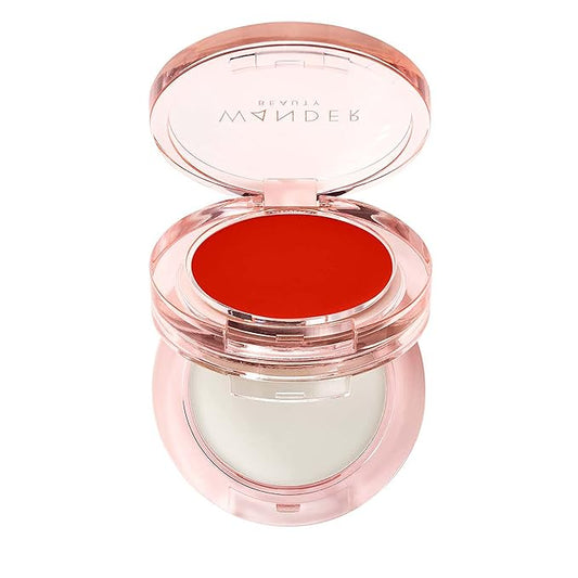 Wander Beauty Double Date Lip & Cheek - Be Mine/Swipe - 4-in-1 Cream Blush & Lip Tint - Blush, Lip Moisturizer, Lip Balm, & Eye Gloss - Multitasking Eye, Cheek, and Lip Makeup With Green Tea - 0.07 oz-VivaGrace Women