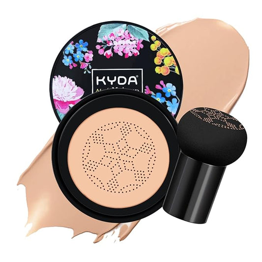 Ownest Mushroom Head Air Cushion BB Cream, Concealer Lasting Nude Makeup Moisturizing Pigment CC Liquid Foundation, Even Skin Tone Makeup Base Primer-Buff Beige-VivaGrace Women