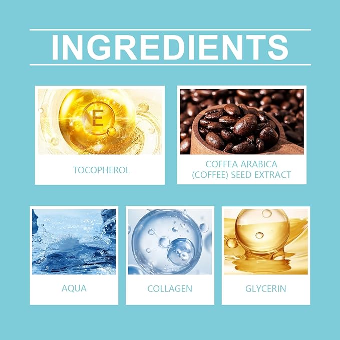 Instant Firm Eye Tightening Cream with Caffeine & Collagen & Vitamin E, Instant Firming Eye Cream, Eye Tightener Cream Travel Size 1 Fl Oz-VivaGrace Women