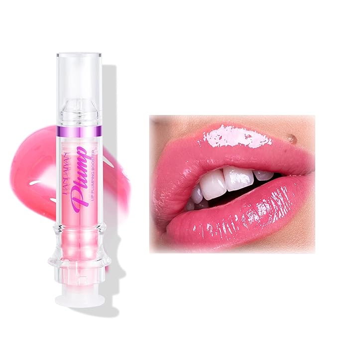 Natural Spicy Lip Plumping Booster Lip Plumping Oil，Lip Plumper Gloss, Ultra-Hydrating & Nourishing Plump and Pout Lip Plumper, Glossy Finish Fuller Lip Plumping Lip Gloss for Women Girls(05#)-VivaGrace Women