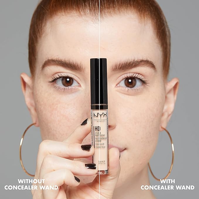 NYX PROFESSIONAL MAKEUP HD Studio Photogenic Concealer Wand, Medium Coverage - Porcelain-VivaGrace Women