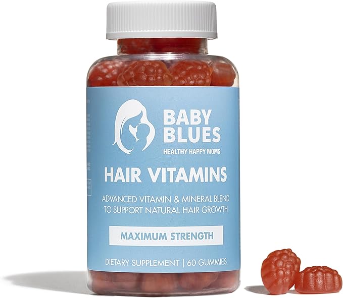 Baby Blues Postpartum Hair Loss Vitamins - Passion Fruit Gummies with Biotin, Collagen, & Folate-VivaGrace Women