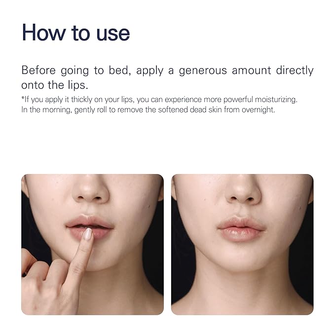 Perfect Sleep Lip Collagen 0.52fl.oz/15ml, Hydrolyzed Collagen+Rice Protein, Willow Bark Extract & Peptide to Nourish, Moisturize & Exfoliate the lips, Sleep-Beauty, Korean Overnight Lip Mask-VivaGrace Women