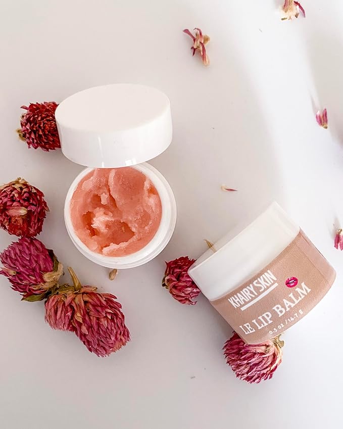 100% Natural Lip Balm and Lip Scrub Duo - Intensive Lip Care Therapy for Dry and Chapped Lips - Made with Cranberry Butter - 100% Vegan-VivaGrace Women