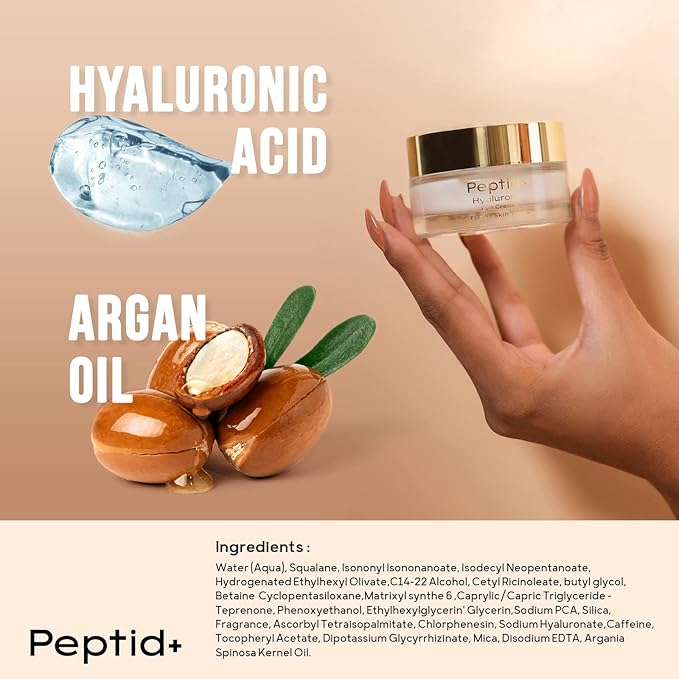 YL Hyaluronic Acid Eye Cream for All Skin Types, Moisturizing and Hydrating Under Eye Moisturizer for Dark Circles & Puffiness, Smooths Fine Lines (1 Fl Oz, 30 ml)-VivaGrace Women