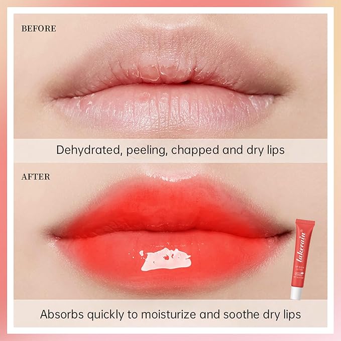 Erinde Lip Butter Balm, Moisture Hydration Lip Butter Gloss, Sheer Tinted Lip Mask and Lip Balm, Soothing Lip Treatment Care Makeup, Shine Lip Glow Oil for Dry, Chapped Lips, 01 Vanilla-VivaGrace Women