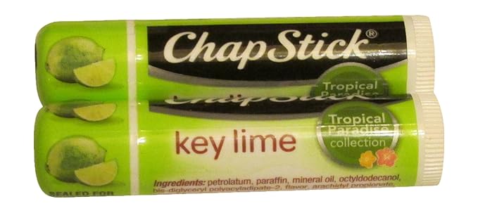 Chapstick Brand Lip Balm Key Lime Tropical Paradise (Pack of 2)-VivaGrace Women