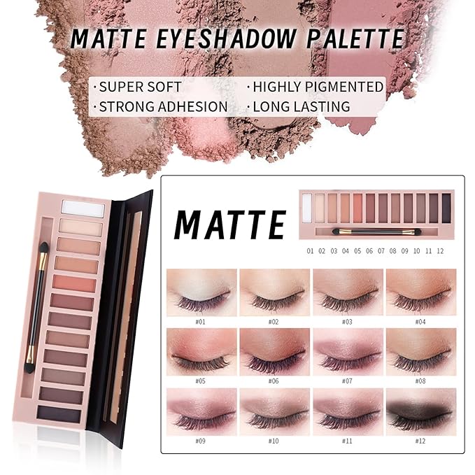 Makeup Set Present Multipurpose Makeup Kit for Women Girls Teens,- CC Cream Foundation Eyeshadow Primer Counter Stick Concealer Lip Gloss Eyeliner Pencil Mascara Makeup Brush & Sponges-VivaGrace Women