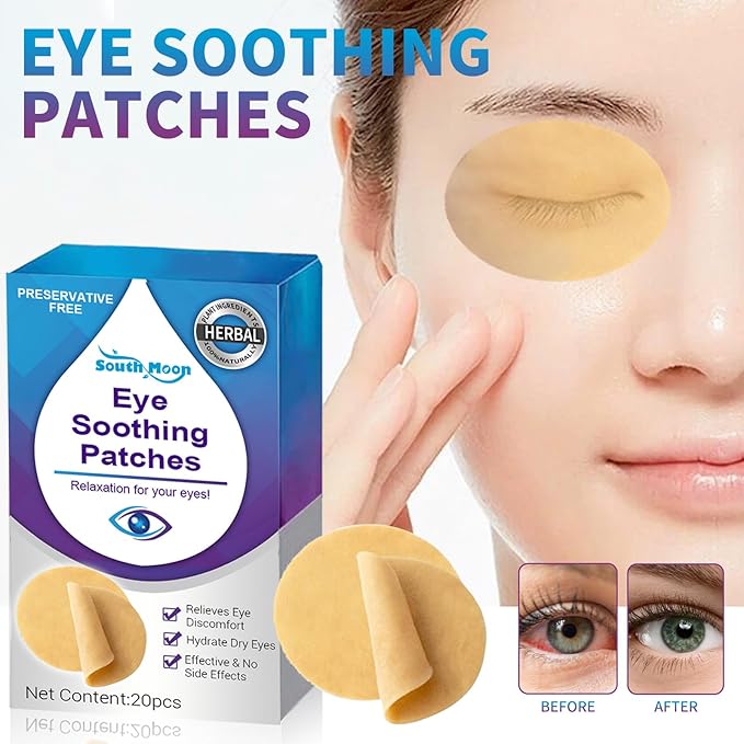 Eye Care Patch 20PCS Eye Pads for Tired Eyes & Dry Eyes Eye Cooling Pads for Puffy Eyes, Office Eye Relief & Refresh Refresh and Revitalize Tired Eyes-VivaGrace Women