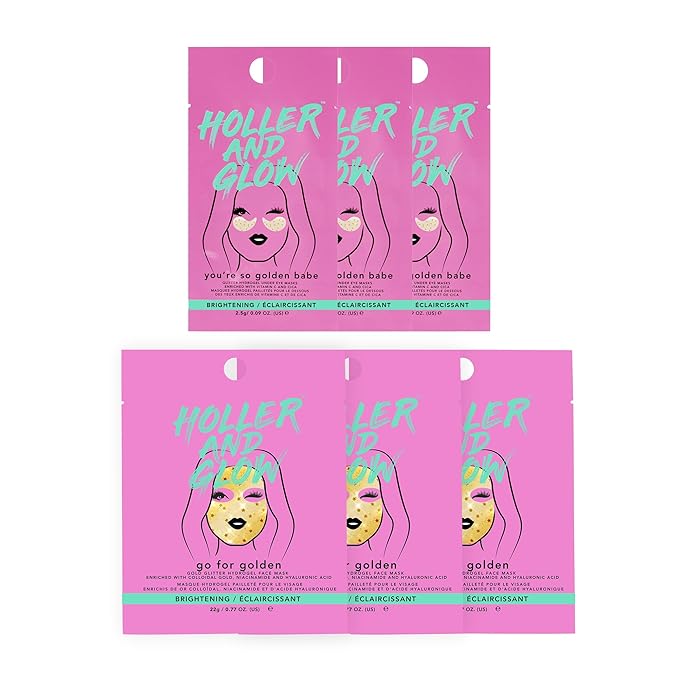 Holler and Glow Total Gold Getter 6-Piece Masking Set (Worth Value $20.94)-VivaGrace Women