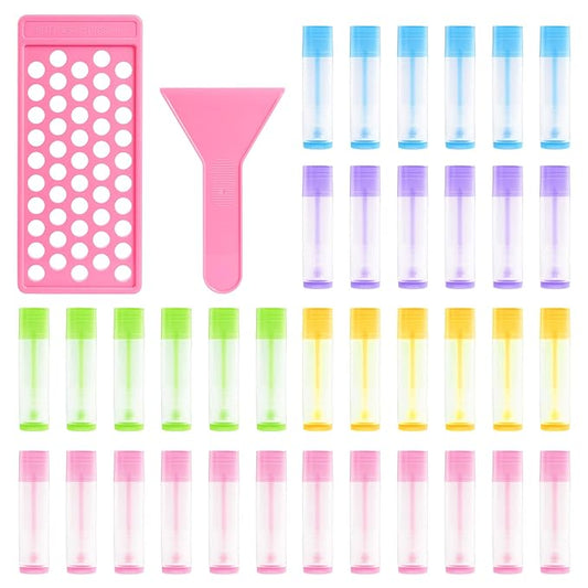 RONRONS Lip Balm Crafting Kit, Professional Lipsticks Filling Tray and Spatula with 50 Pieces Lip Balm Tubes with Twist Caps, DIY Lip Care Balms Making for Valentine's Day Christmas Gifts Business-VivaGrace Women