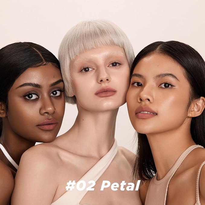 ITY Velvet Matte Finish Lip Stain-Mousse Textured Lip Clay, Nude Shade, Conceals Lip Lines, Rich Pigment Lip Tint Lipsticks, 0.14 oz (4g) in Petal-VivaGrace Women