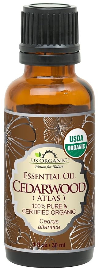 US Organic 100% Pure Cedarwood Essential Oil (Atlas) - USDA Certified Organic, Steam Distilled (More Size Variations Available) (30 ml / 1 fl oz)-VivaGrace Women