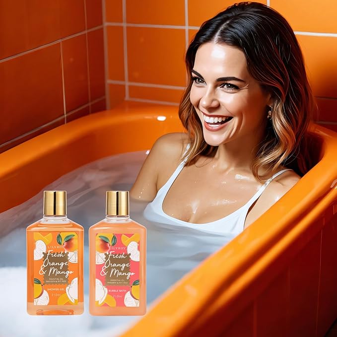 Mother's Day Gift for Mom - Luxury 20-Piece Tropical Spa Gift Set for Women, Bath & Body Care Kit with Shower Gel, Makeup Bag | Christmas, Valentine's, Birthday, Relaxation Gift for All Occasions-VivaGrace Women