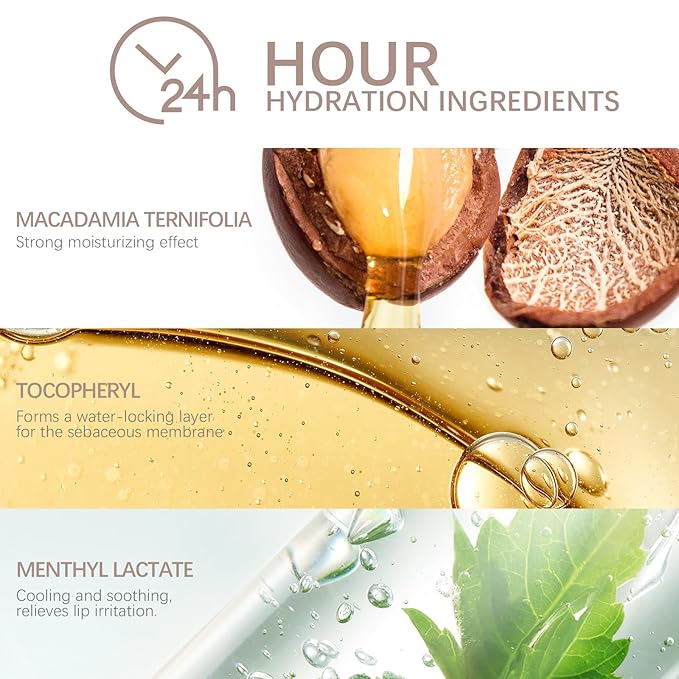 Moisturizing Overnight Lip Mask Vitamin E Lip Butter Repair Sleeping Lip Balm For Hydrated, Full Looking & Irresistible Lips(0.2 Fl Oz),Mild snow-VivaGrace Women