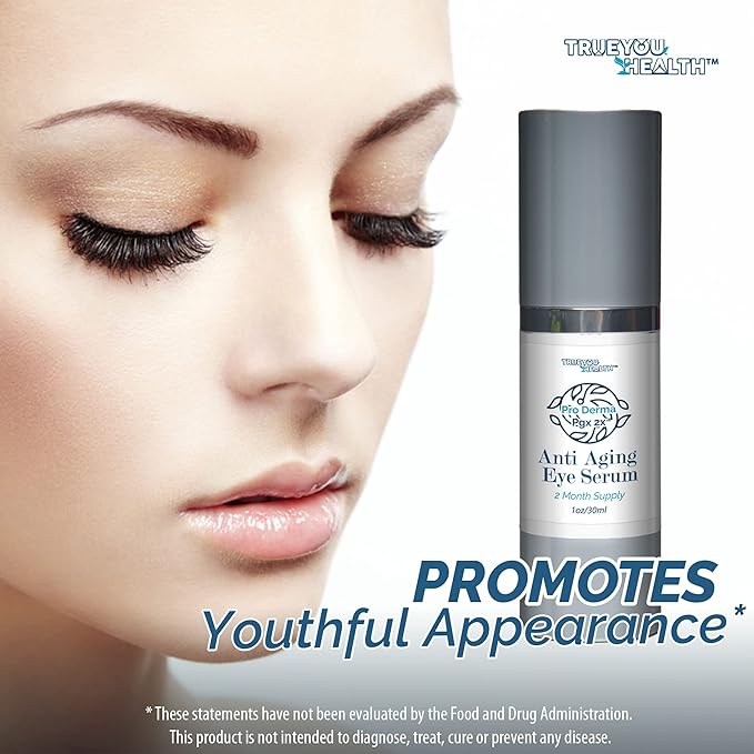 Pro Derma Pgx 2x Anti Aging Eye Serum - 2 Month Supply - Improved Formula to Promote Youthful Appearance - Support Reduced Puffiness & Undereye Bags - Minimize Appearance of Wrinkles & Dark Circles-VivaGrace Women