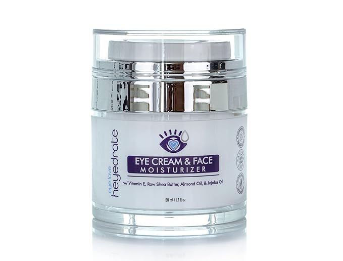 Eye Cream and Face Moisturizer with Organic Aloe Juice, Shea Butter, Almond Oil, & Jojoba Oil | Anti-Aging Eyelid and Facial Moisturizer to Reduce Dark Spots, Dark Circles & Wrinkles (1)-VivaGrace Women