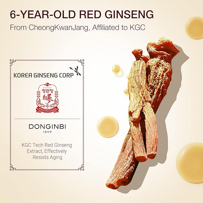 Donginbi Red Ginseng Moisturizing & Firming Set EX, Anti-Aging Korean Skin Care, Routine Kits for Smooth, Radiant Skin-VivaGrace Women