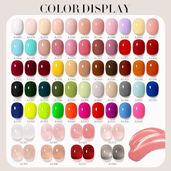 Double Rhythm 0.50 OZ Gel Polish Hema Free Same Color Same Bottle Golden Round Translucent Neutral Natural Milky 15 ML Jelly UV Polish Art DIY at Home (Dark Burgundy-C1563)