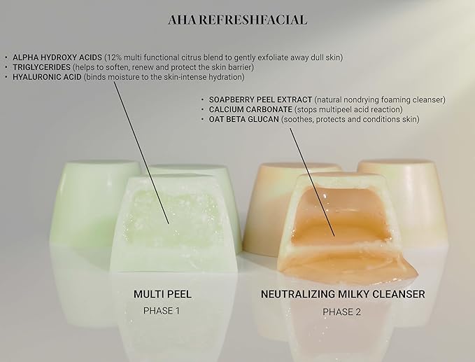 Smooth & Brighten System Collection, Activator with AHA Facial & Vitamin C Concentrate, Skin Renewal Trio, Skin Care Routine,Suitable for Dry Skin, Gift Bundle / Starter Kit-VivaGrace Women