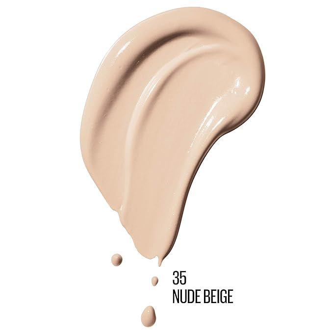Maybelline Dream Radiant Liquid Medium Coverage Hydrating Makeup, Lightweight Liquid Foundation, Nude Beige, 1 Count-VivaGrace Women