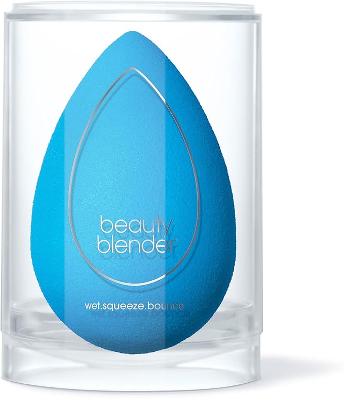 Beautyblender® | Topaz Sky Beauty Blender Makeup Sponge, Super-Soft Foam Easily Blends Foundations, Powders & Creams, Made in USA, Reusable, Washable, Streak Free Application, Vegan, Cruelty Free-VivaGrace Women