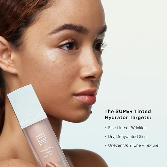 U Beauty The Super Tinted Hydrator Hyaluronic Acid Moisturizing Cream - Mega-Dose Skin Hydrator for Supple, Smooth, and Softer-Looking Skin For Up To 48 Hours - Shade 6-1.0 oz-VivaGrace Women