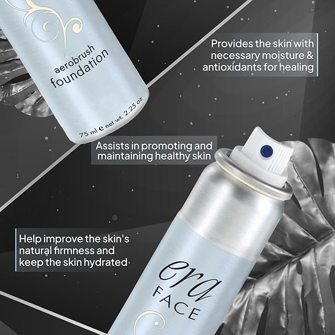 ERA Beauty ERA Face spray makeup (Y1 Creamy Vanilla, 2.25 oz) - airbrush foundation, everyday, buildable, professional spray on cosmetics-VivaGrace Women