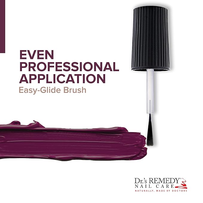 Dr’s Remedy Enriched Nail Polish: Non Toxic, All Natural, and Organic - Doctor Formulated: Strengthens, Restores, Heals, and Protects '24-Free' - BONAFIDE Boysenberry
