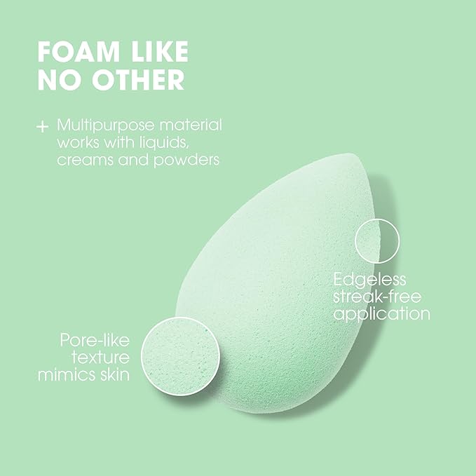 Beautyblender® | Mint Beauty Blender Makeup Sponge, Super-Soft Foam Easily Blends Foundations, Powders & Creams, Made in USA, Reusable, Washable, Streak Free Application, Vegan, Cruelty Free-VivaGrace Women