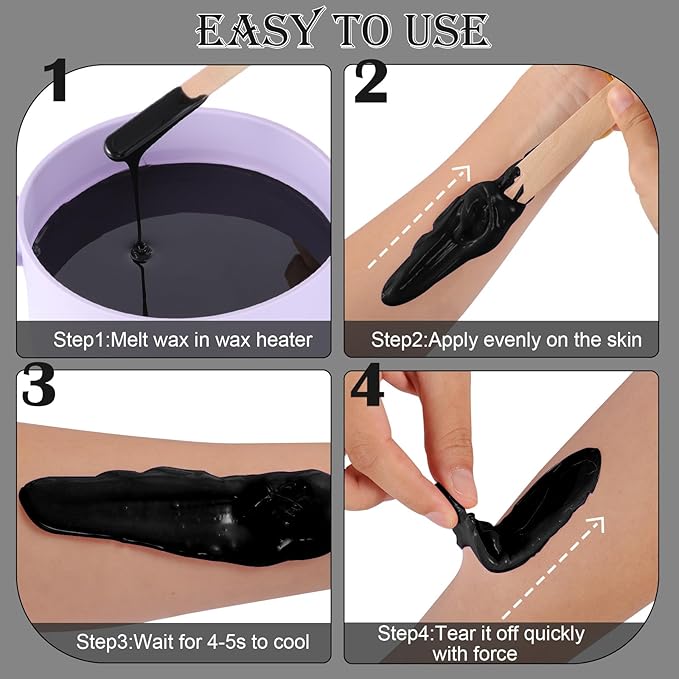 80oz Hard Wax Beads - Quick Hair Removal Waxing - Body, Leg, Back, Bikini - SPA Soft Waxness Salon At Home - Corase Hair Remove for Women Men-VivaGrace Women