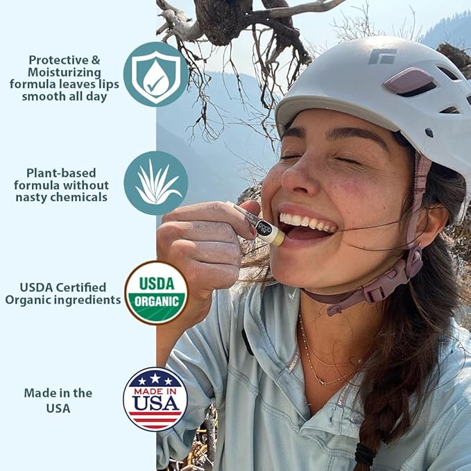 All Good Organic Lip Balm for Soft Smooth Lips - Calendula, Lavender, Olive Oil, Beeswax, Vitamin E | (Original) (3-Pack)-VivaGrace Women